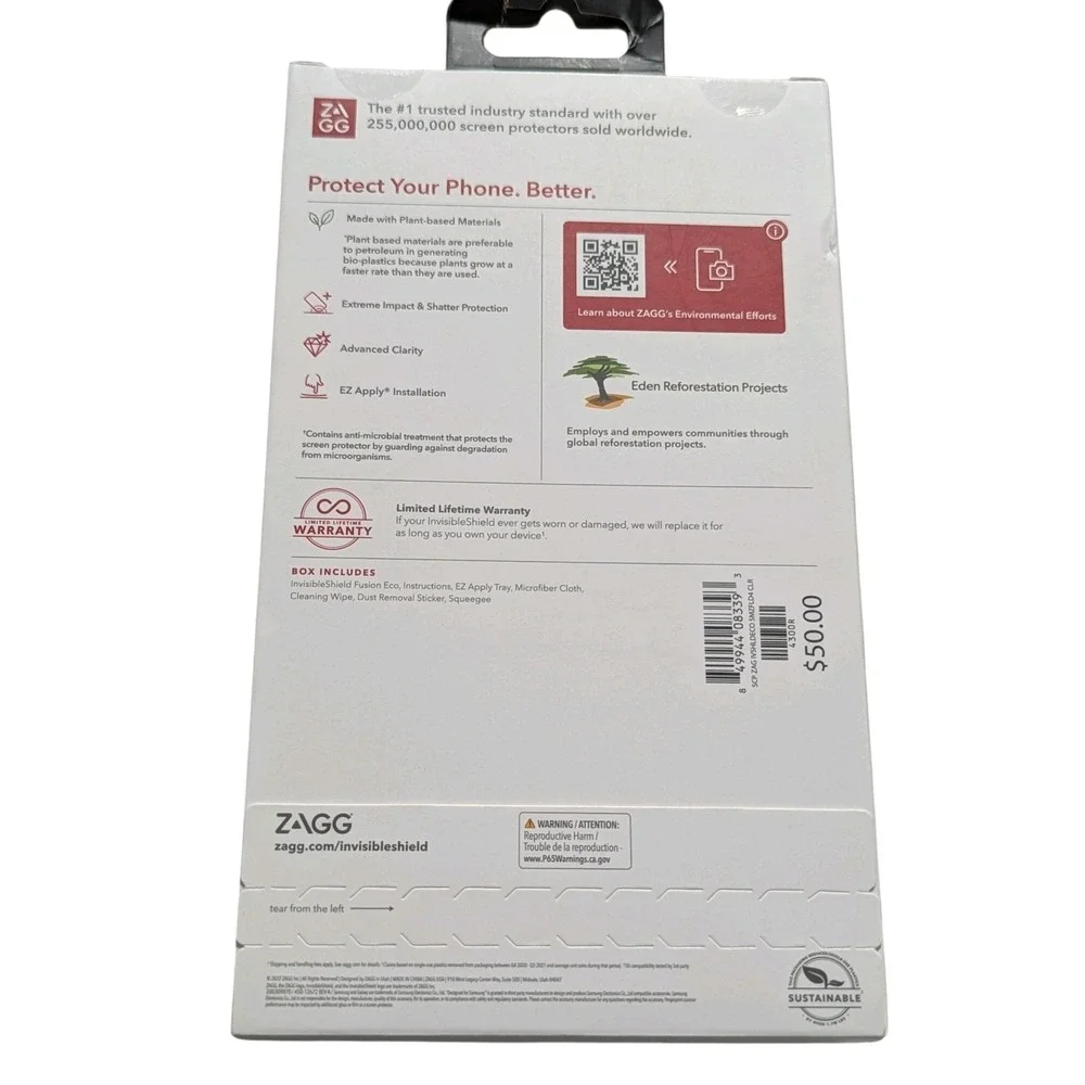 X9-N Zagg Invisible Shield Fusion Eco Screen‎ Protector 4 Samsung Galaxy Z Fold4